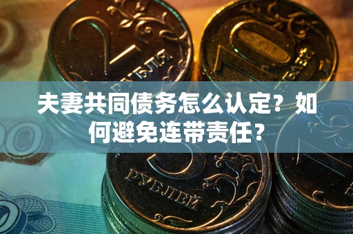 北京夫妻共同债务怎么认定？如何避免连带责任？