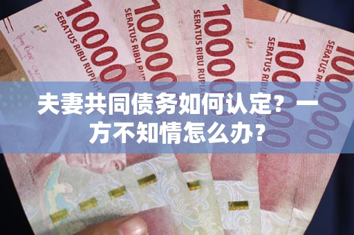北京夫妻共同债务如何认定？一方不知情怎么办？