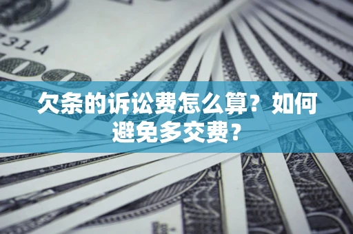 北京欠条的诉讼费怎么算？如何避免多交费？