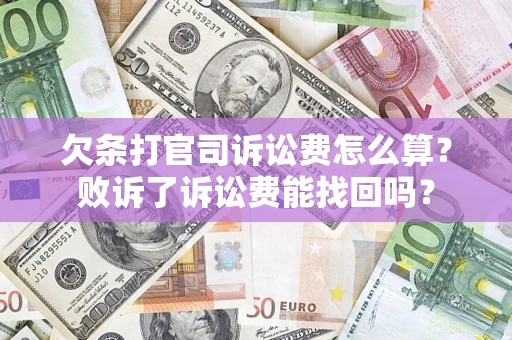 北京欠条打官司诉讼费怎么算？败诉了诉讼费能找回吗？