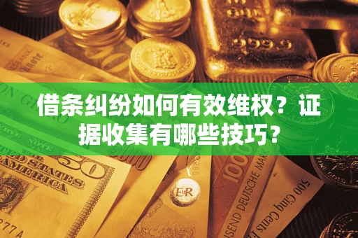 北京借条纠纷如何有效维权？证据收集有哪些技巧？
