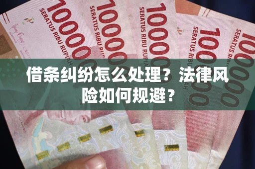 北京借条纠纷怎么处理？法律风险如何规避？
